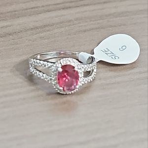 "The Angel In You" beautiful Lab Created Ruby ring, size 6
